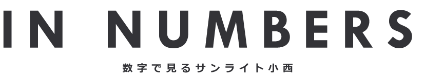 IN NUMBERS 数字で見るサンライト小西